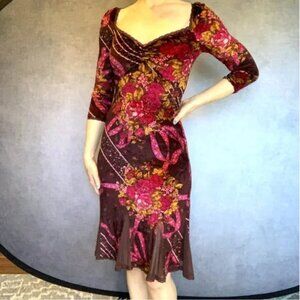 Vintage Betsey Johnson Size Small, Rare find, soft and stretchy crushed velvet